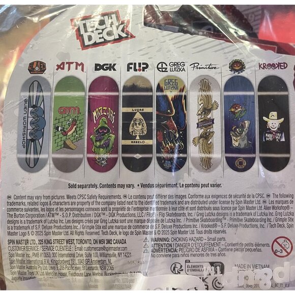 8PACK Tech Deck Skateboards Alien ATM DGK Flip Lutzka Primitive Grimplie Krooked - Picture 2 of 11